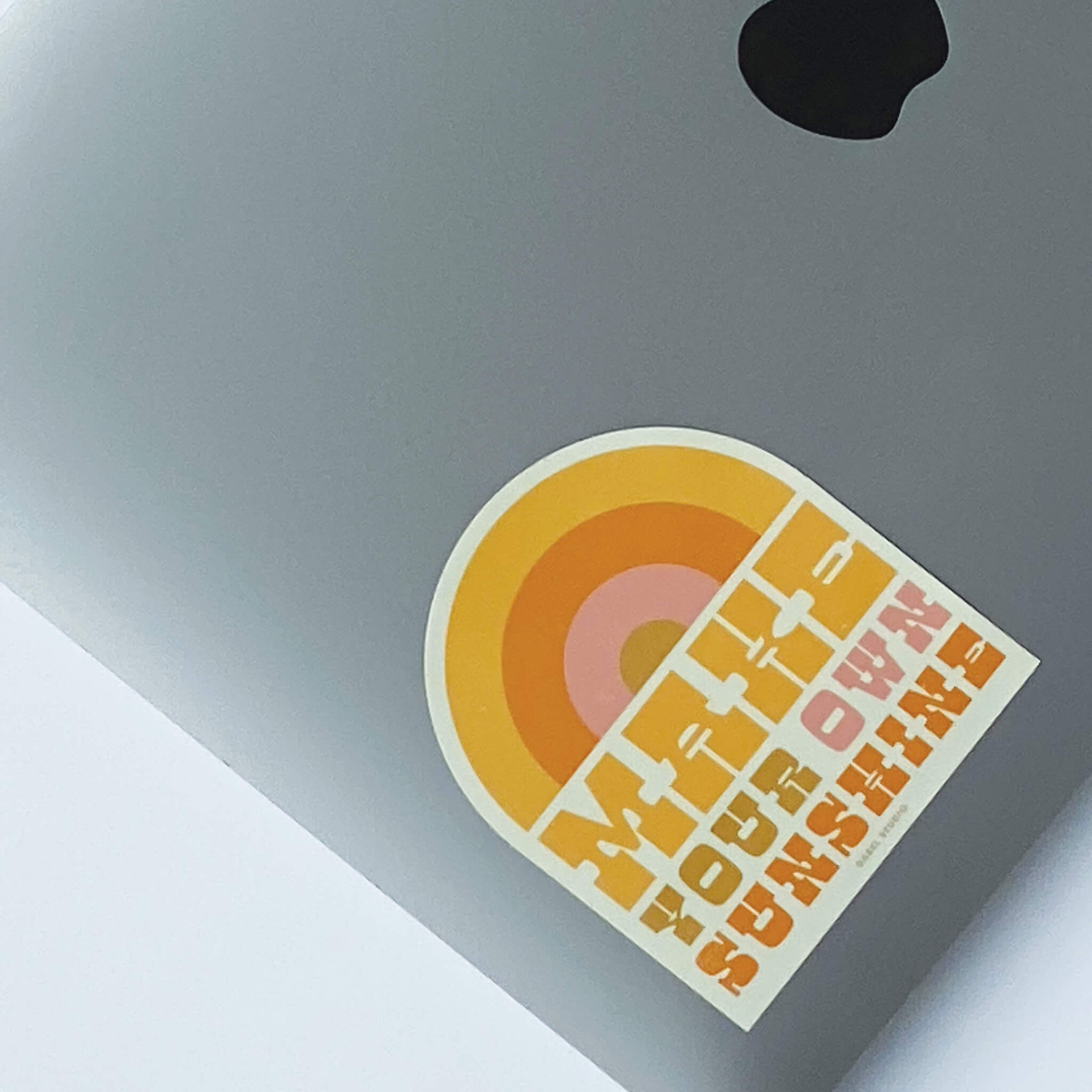 'make your own sunshine' design on laptop